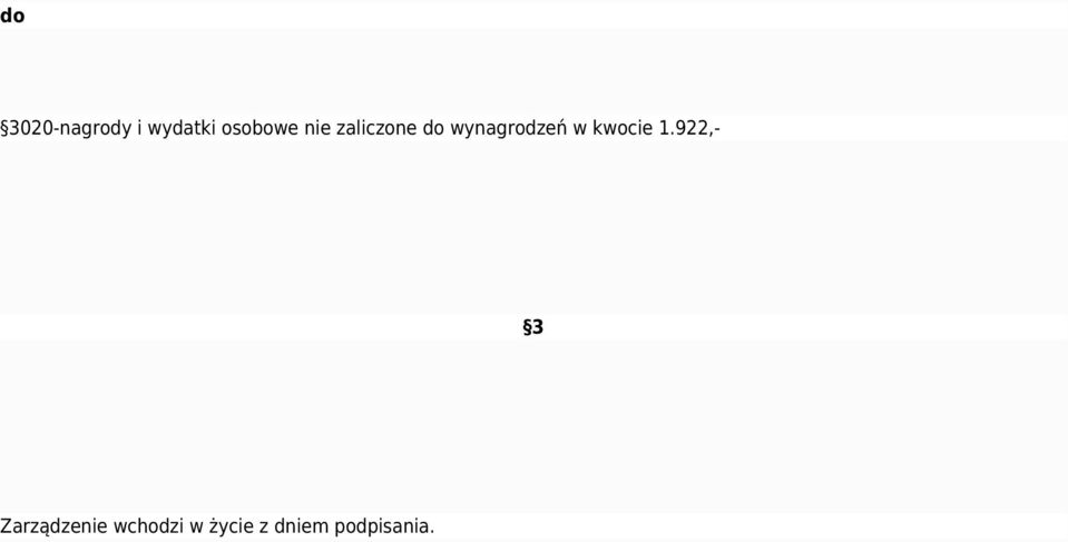 wynagrodzeń w kwocie 1.