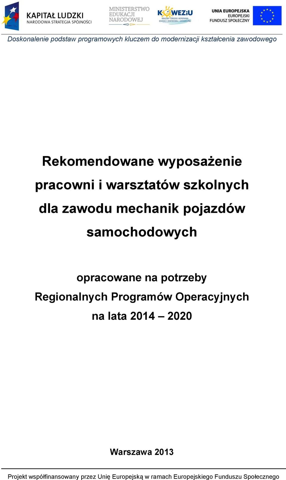 samochodowych opracowane na potrzeby