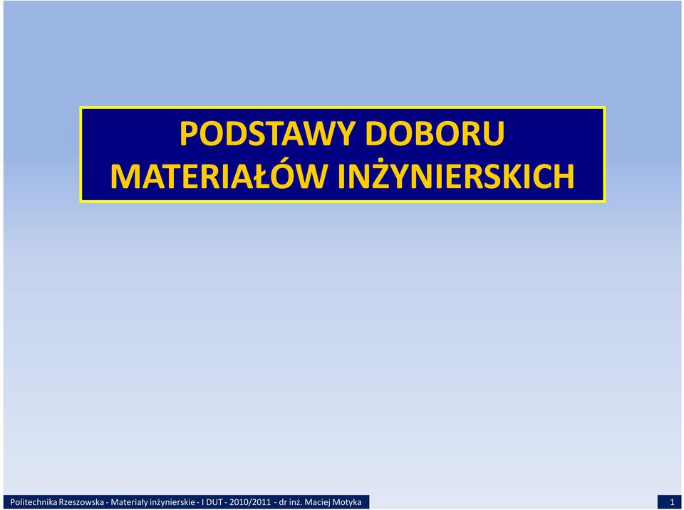 MATERIAŁÓW