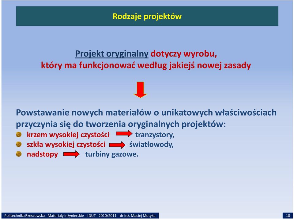 właściwościach przyczynia się do tworzenia oryginalnych projektów: krzem