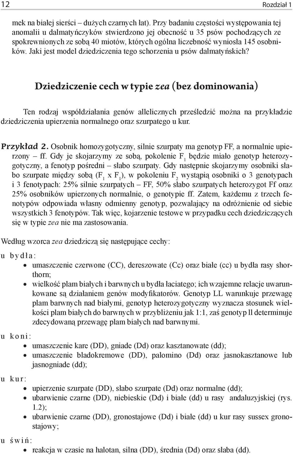 Jaki jest model dziedziczenia tego schorzenia u psów dalmatyńskich?