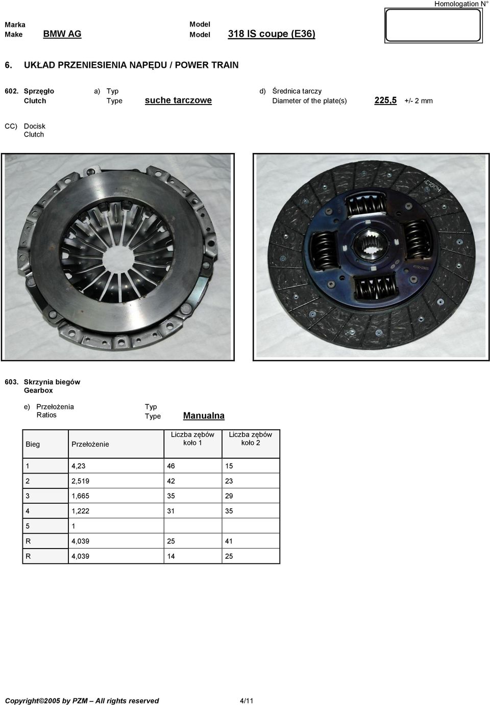 Docisk Clutch 603.