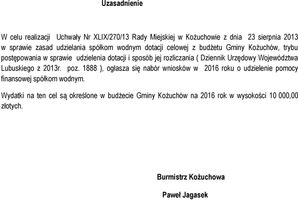Dziennik Urzędowy Województwa Lubuskiego z 2013r. poz.