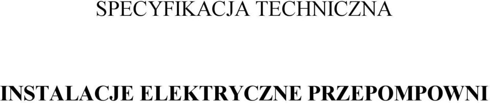 INSTALACJE