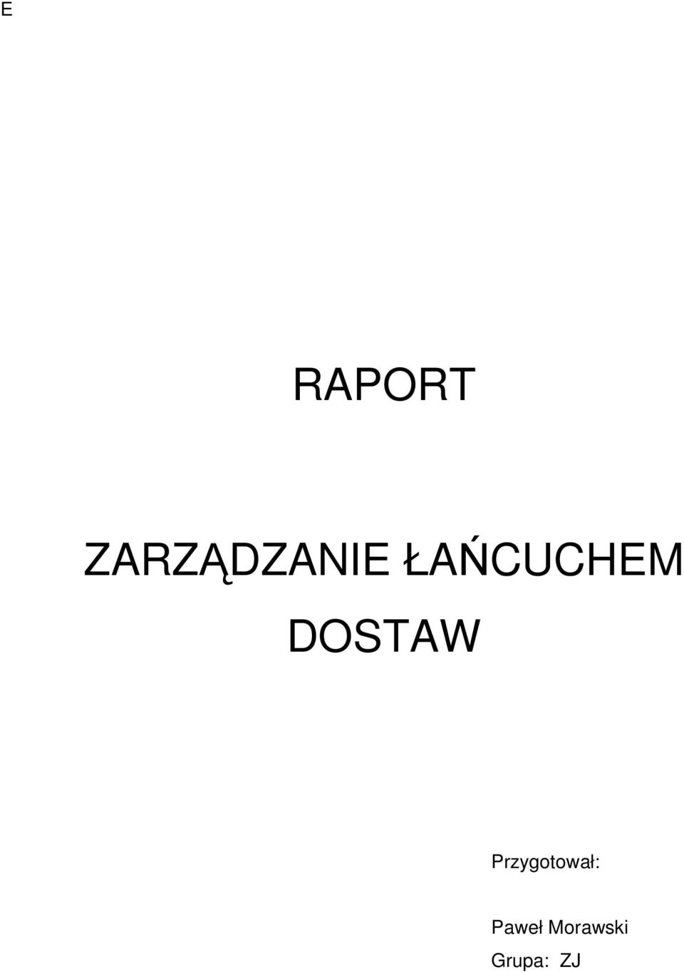 ŁAŃCUCHEM DOSTAW