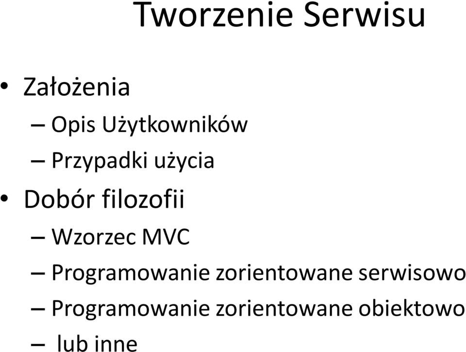 filozofii Wzorzec MVC Programowanie