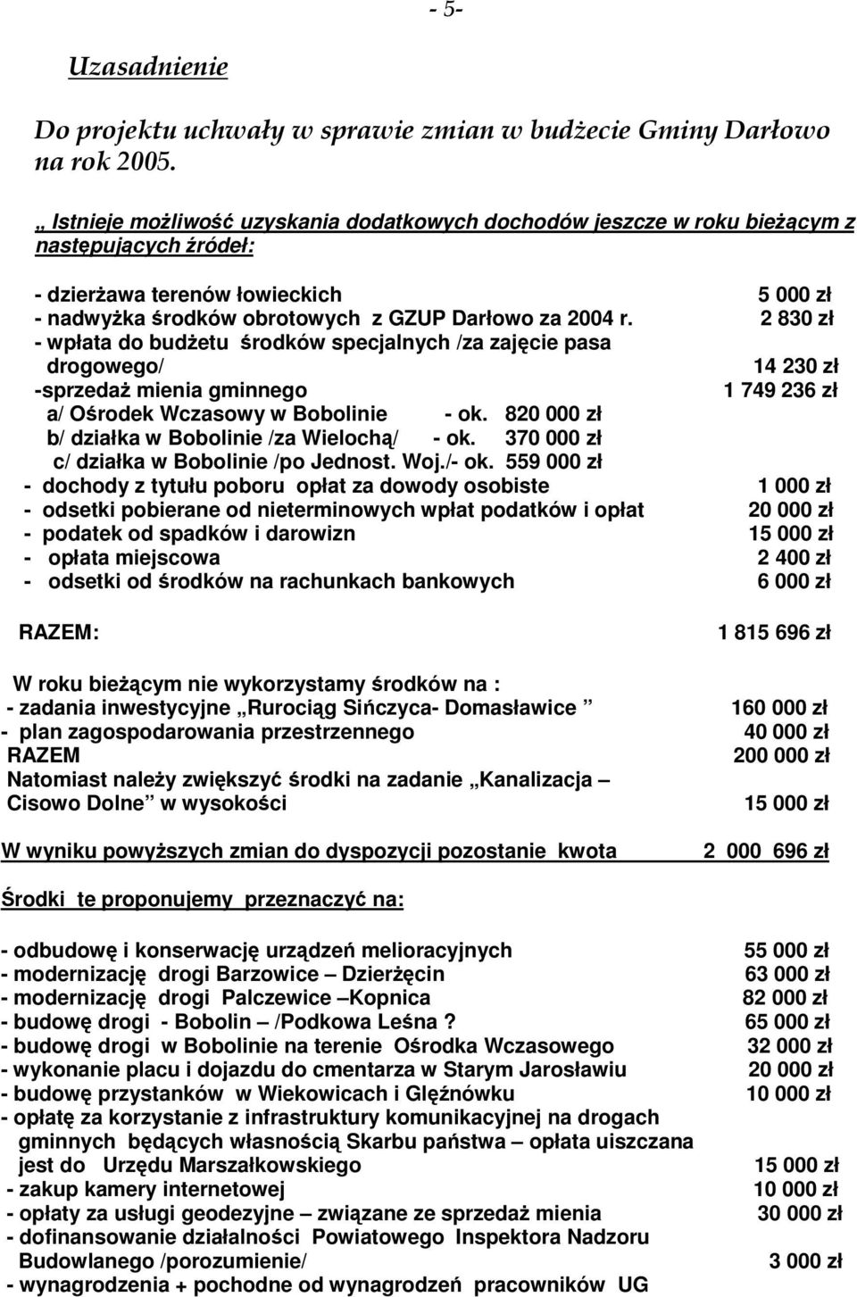 820 000 zł b/ działka w Bobolinie /za Wieloch/ - ok. 370 000 zł c/ działka w Bobolinie /po Jednost. Woj./- ok.