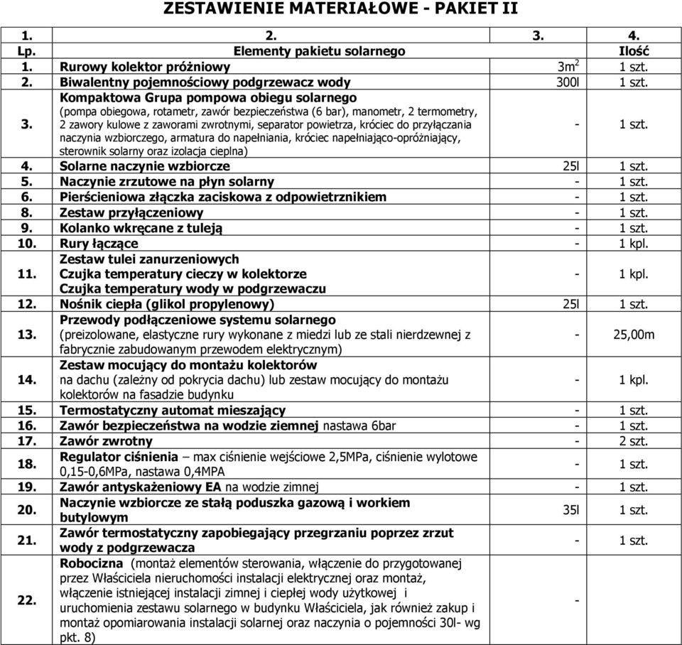 2 1 szt. 2. Biwalentny pojemnościowy podgrzewacz wody 30