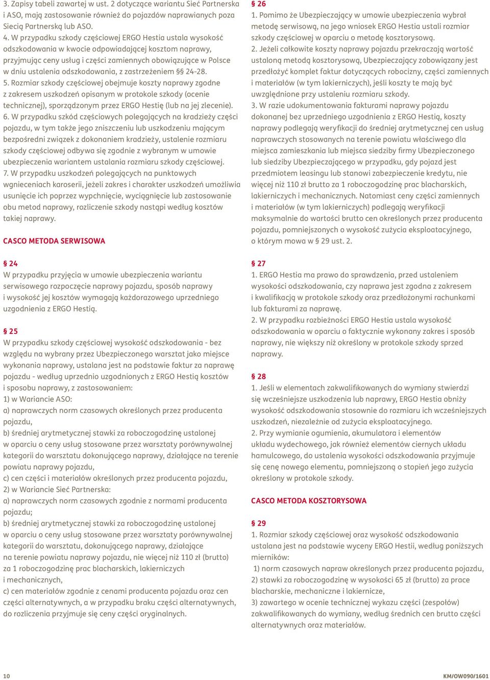 odszkodowania, z zastrzeżeniem 24-28. 5.