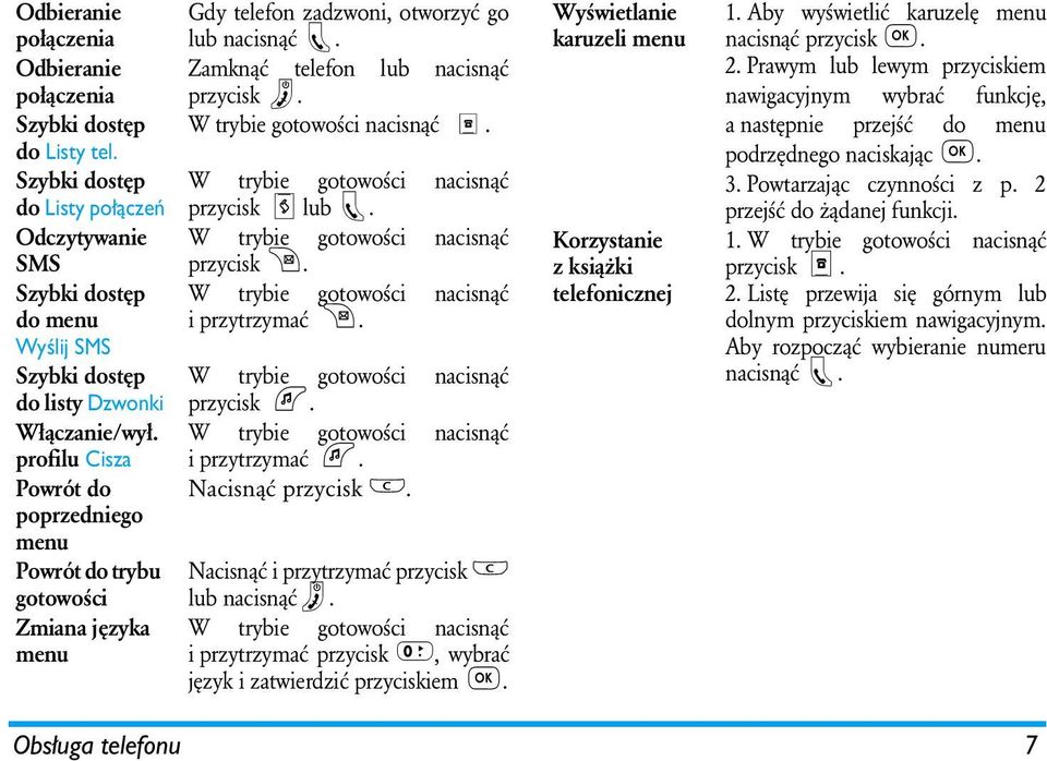 W trybie gotowości nacisnąć. W trybie gotowości nacisnąć przycisk lub. W trybie gotowości nacisnąć przycisk. W trybie gotowości nacisnąć i przytrzymać. W trybie gotowości nacisnąć przycisk. W trybie gotowości nacisnąć i przytrzymać. Nacisnąć przycisk.
