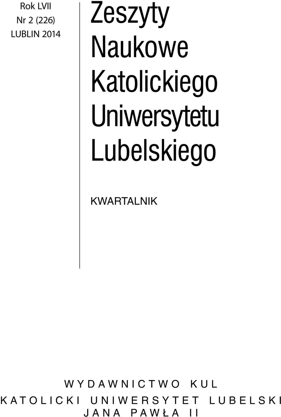 2010 KWARTALNIK WYDAWNICTWO KUL