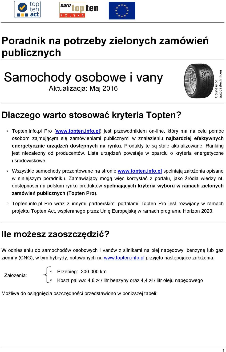 Produkty te są stale aktualizowane. Ranking jest niezależny od producentów. Lista urządzeń powstaje w oparciu o kryteria energetyczne i środowiskowe. Wszystkie samochody prezentowane na stronie www.