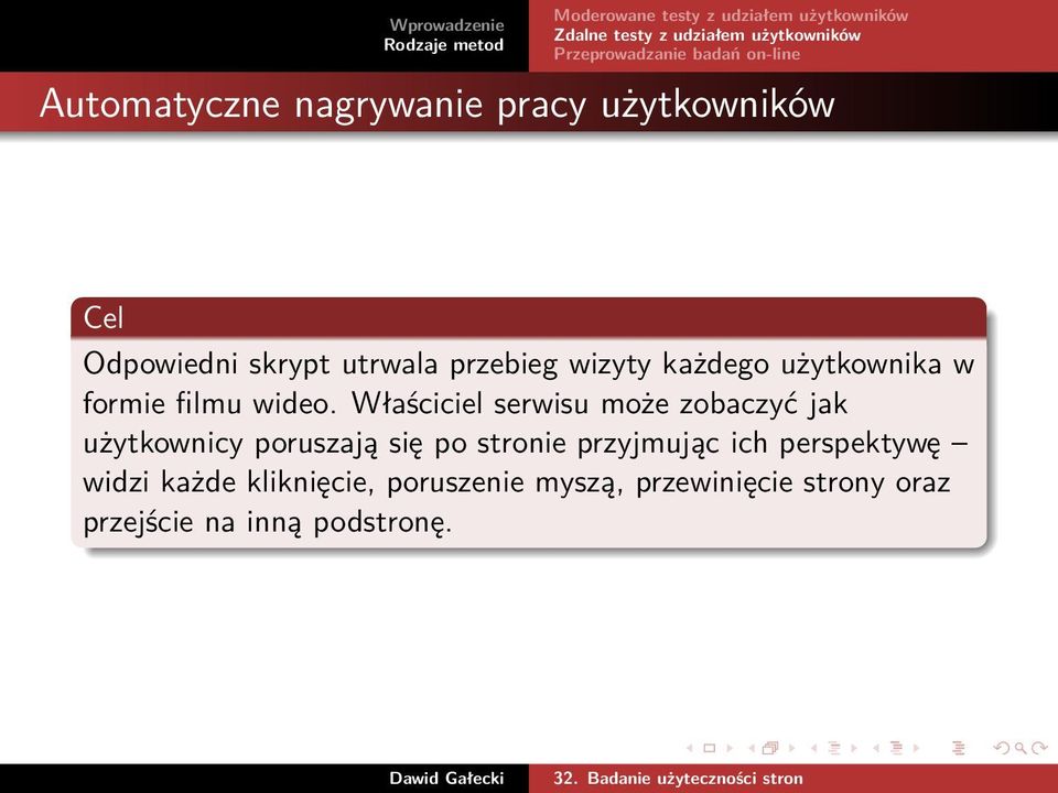 Właściciel serwisu może zobaczyć jak użytkownicy poruszają się po stronie