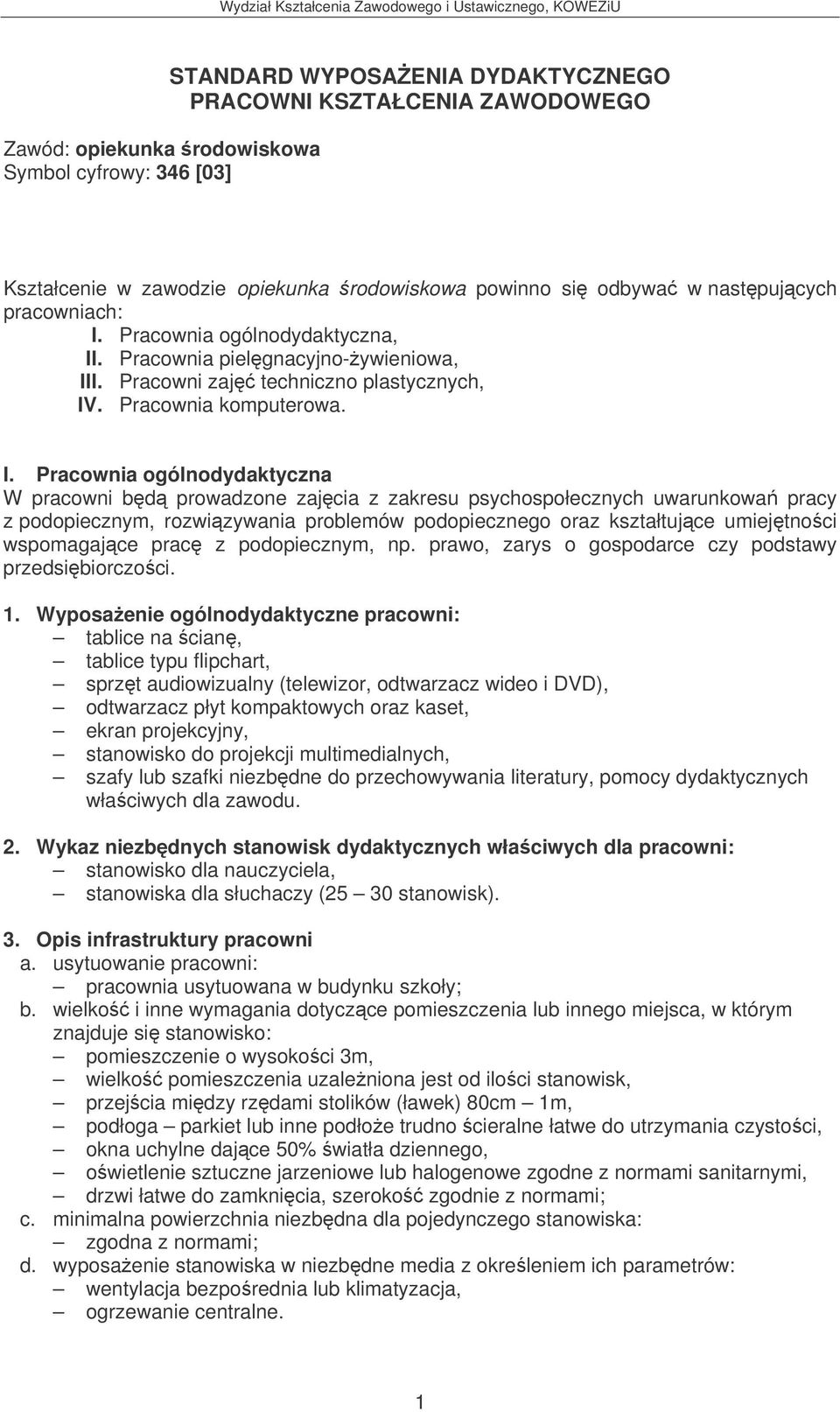 Pracownia ogólnodydaktyczna, II