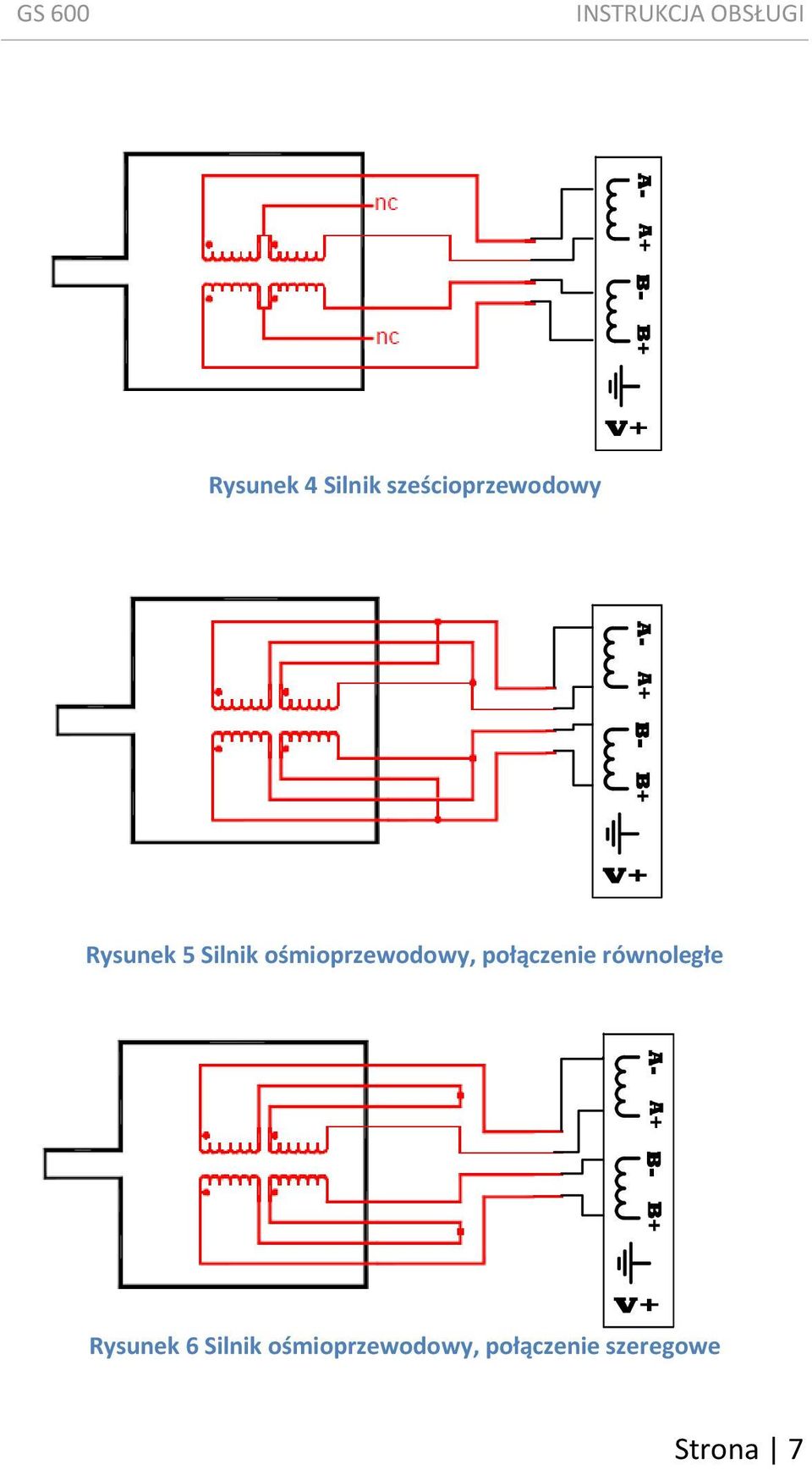 połączenie równoległe Rysunek 6 Silnik