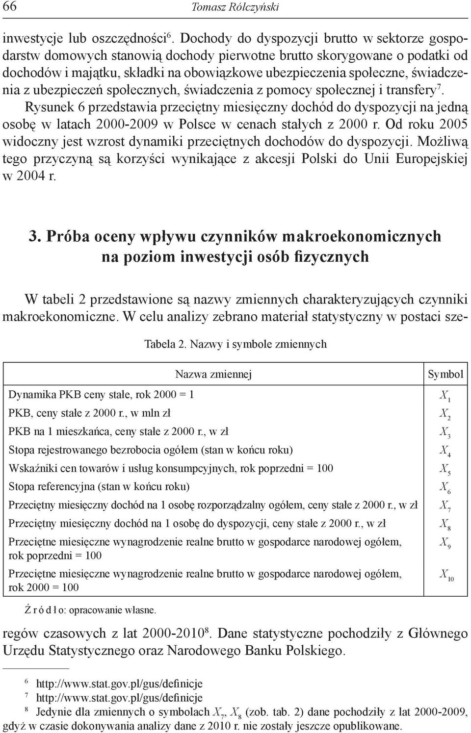 z ubezpieczeń społecznych, świadczenia z pomocy społecznej i transfery 7.