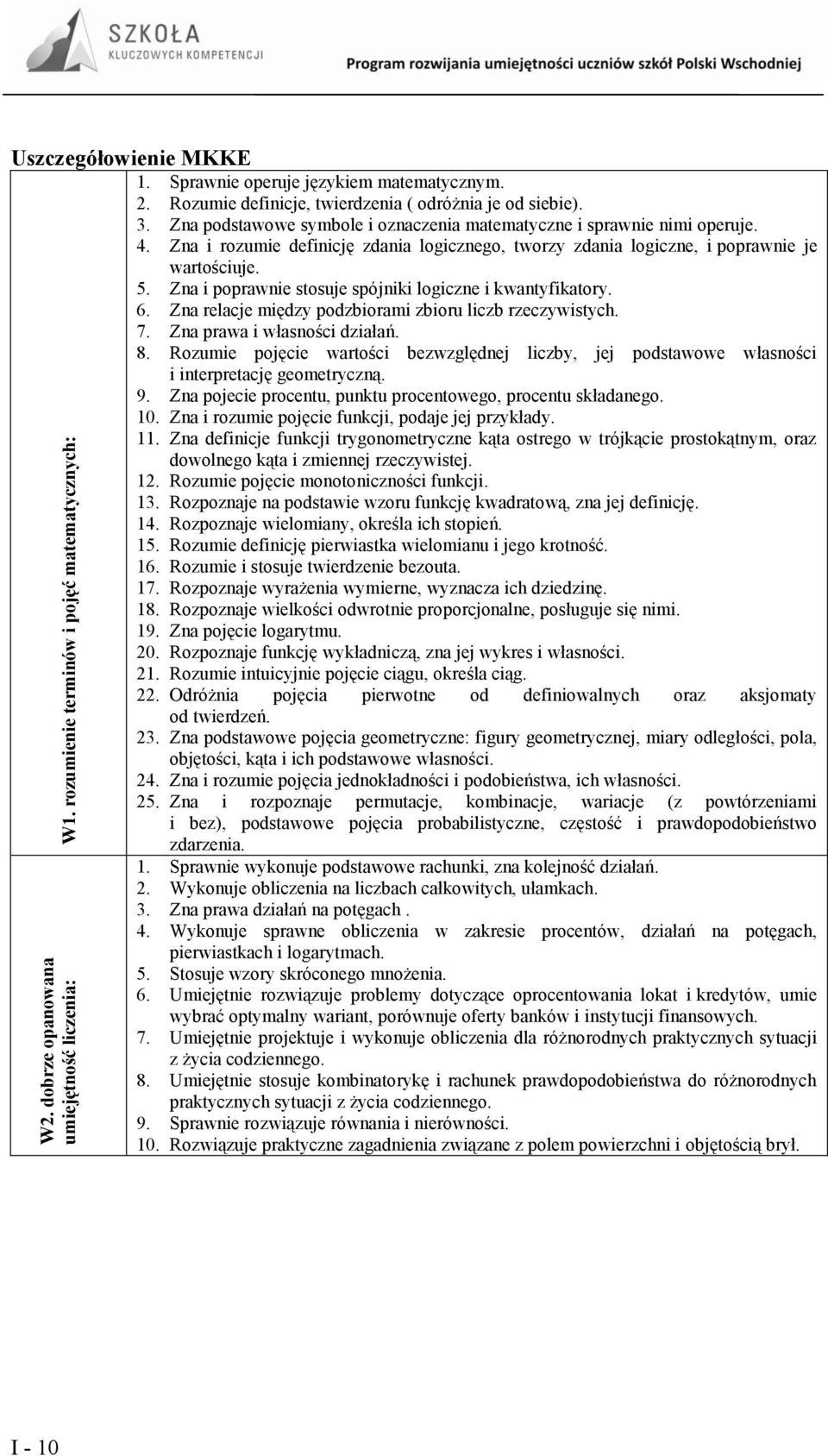 Zna i rozumie definicję zdania logicznego, tworzy zdania logiczne, i poprawnie je wartościuje. 5. Zna i poprawnie stosuje spójniki logiczne i kwantyfikatory. 6.