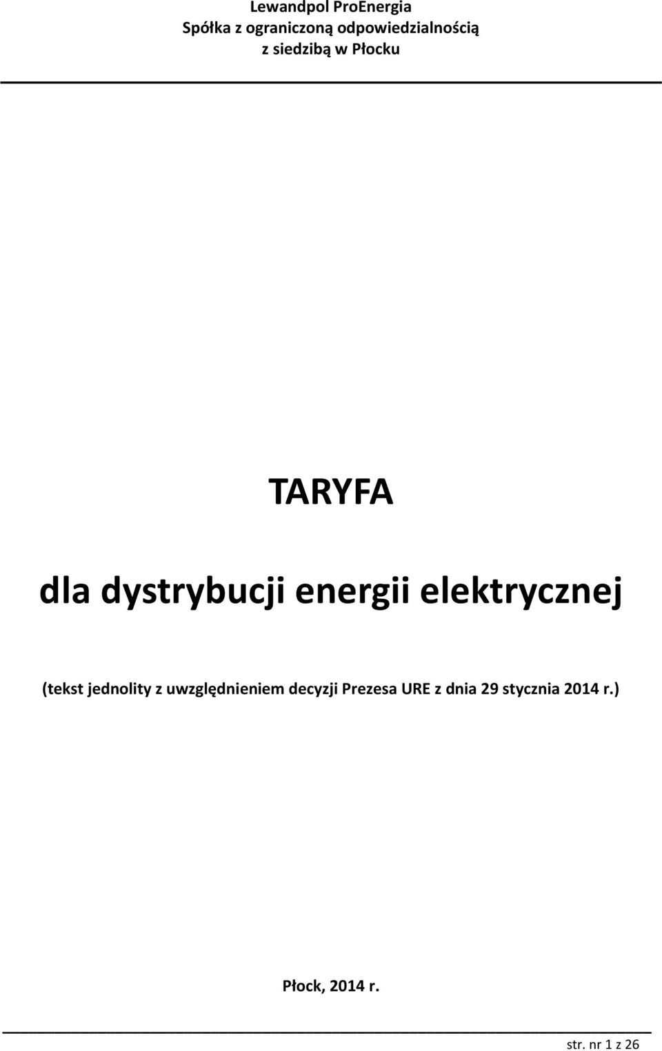 dystrybucji energii elektrycznej (tekst jednolity z