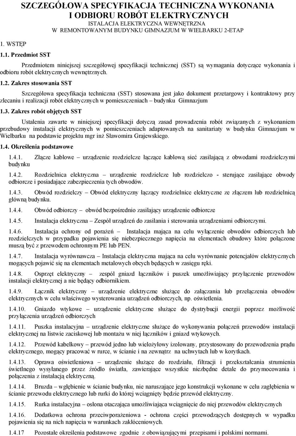 Gimnazjum 1.3.