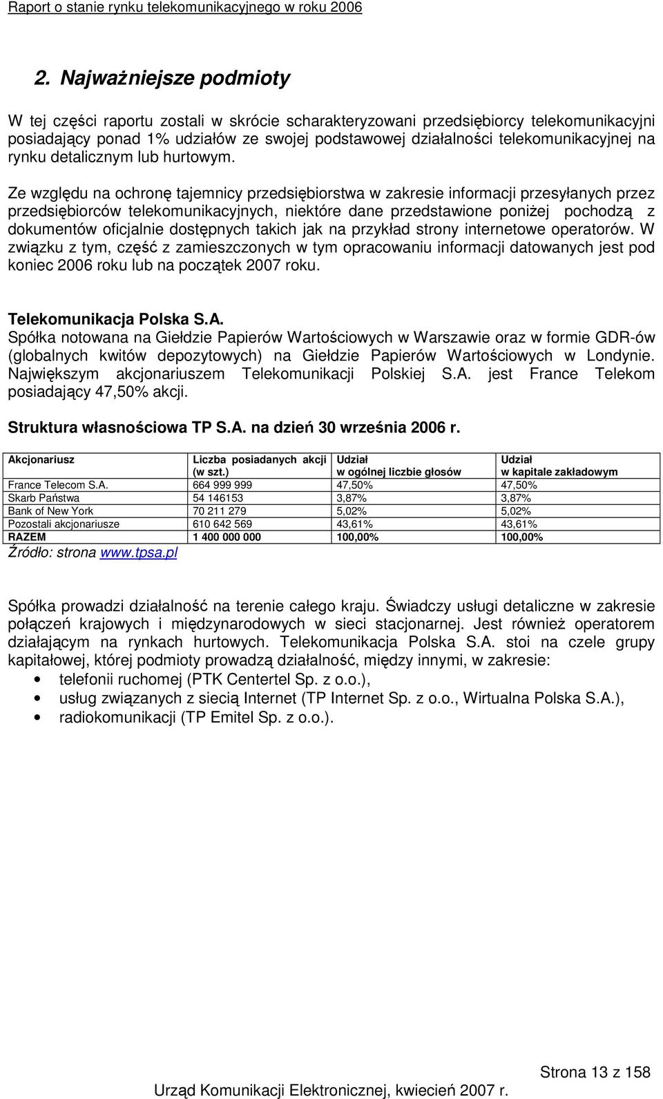 rynku detalicznym lub hurtowym.