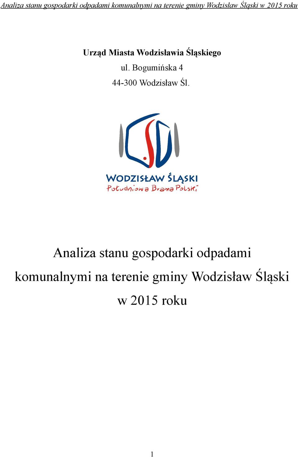 Analiza stanu gospodarki odpadami