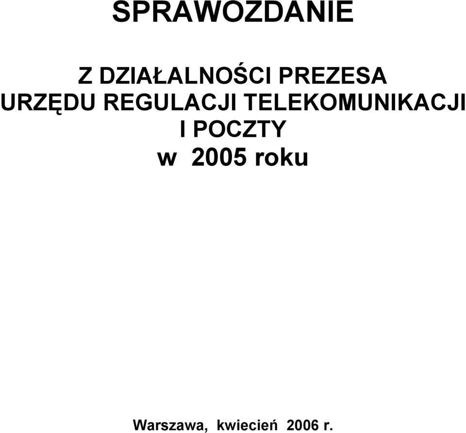 TELEKOMUNIKACJI I POCZTY w