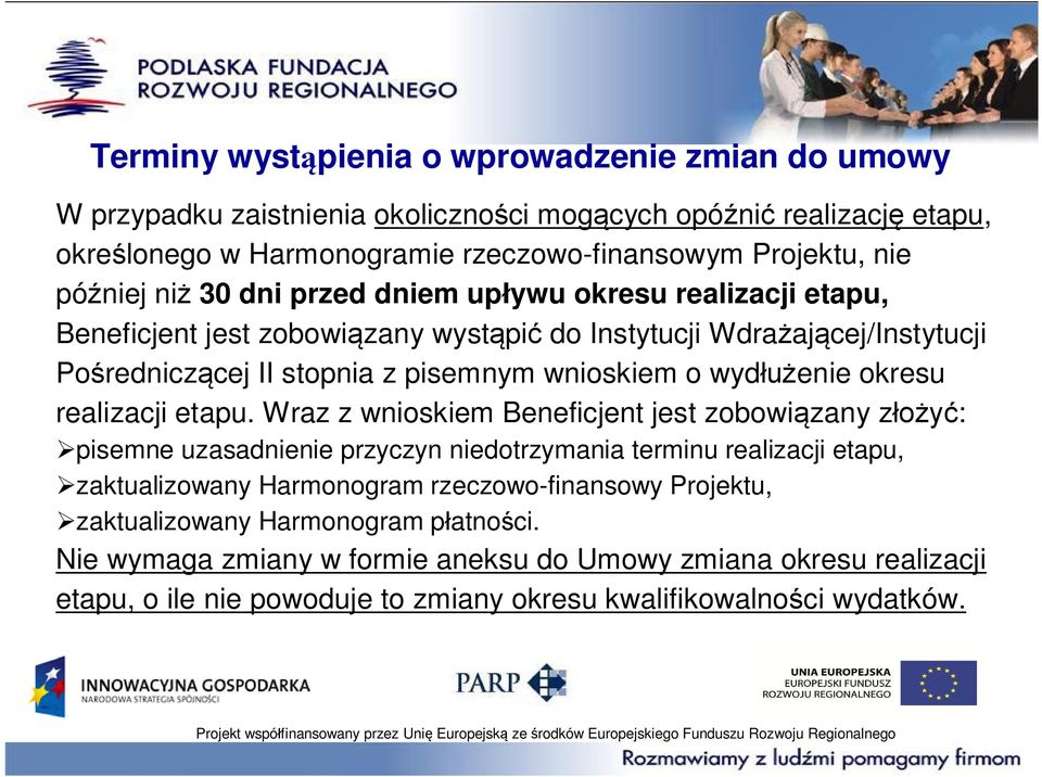 enie okresu realizacji etapu.