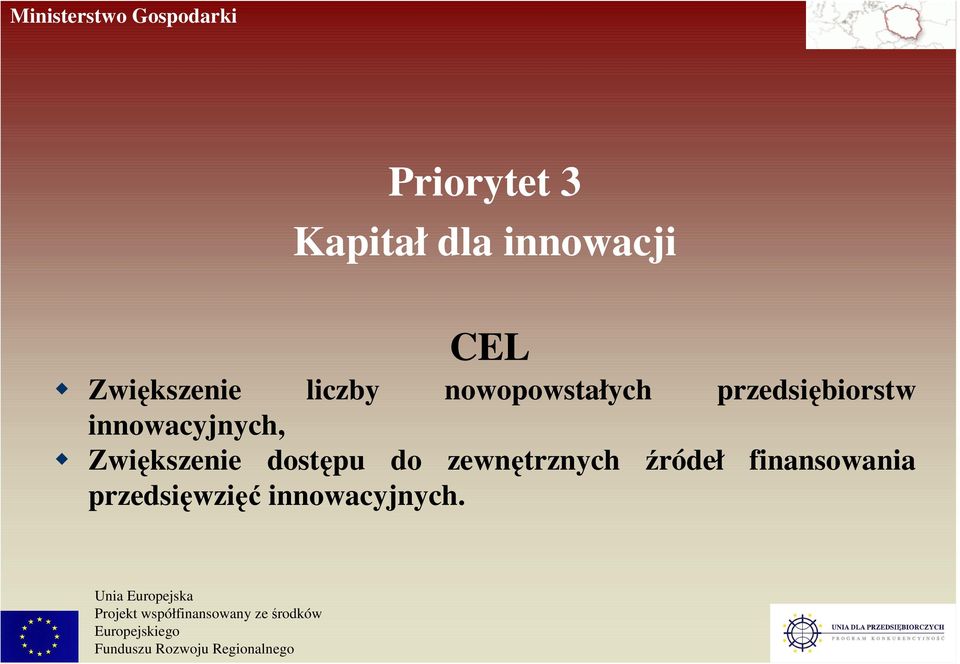 przedsiębiorstw innowacyjnych, Zwiększenie