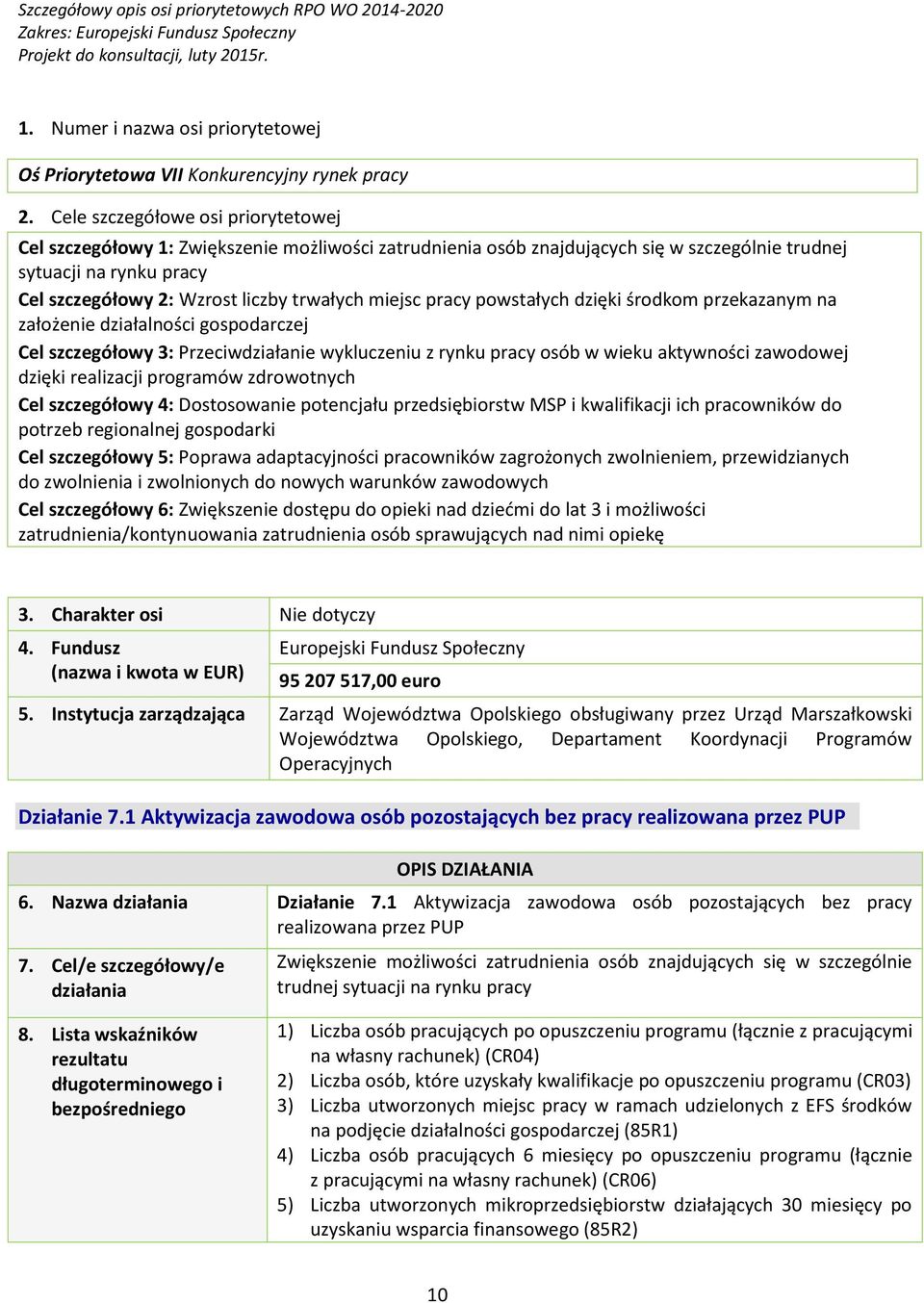 miejsc pracy powstałych dzięki środkom przekazanym na założenie działalności gospodarczej Cel szczegółowy 3: Przeciwdziałanie wykluczeniu z rynku pracy osób w wieku aktywności zawodowej dzięki