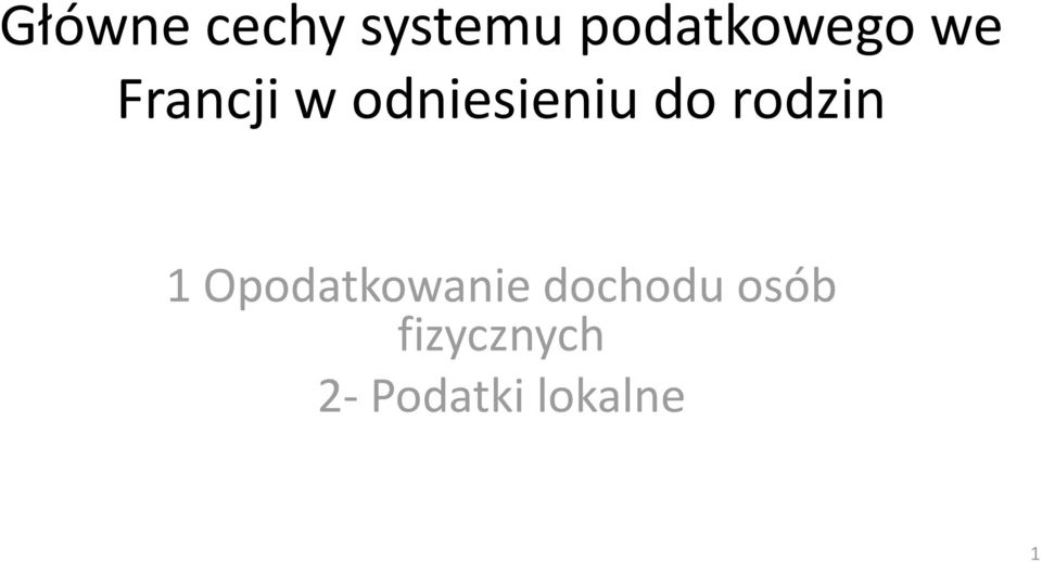 odniesieniu do rodzin 1