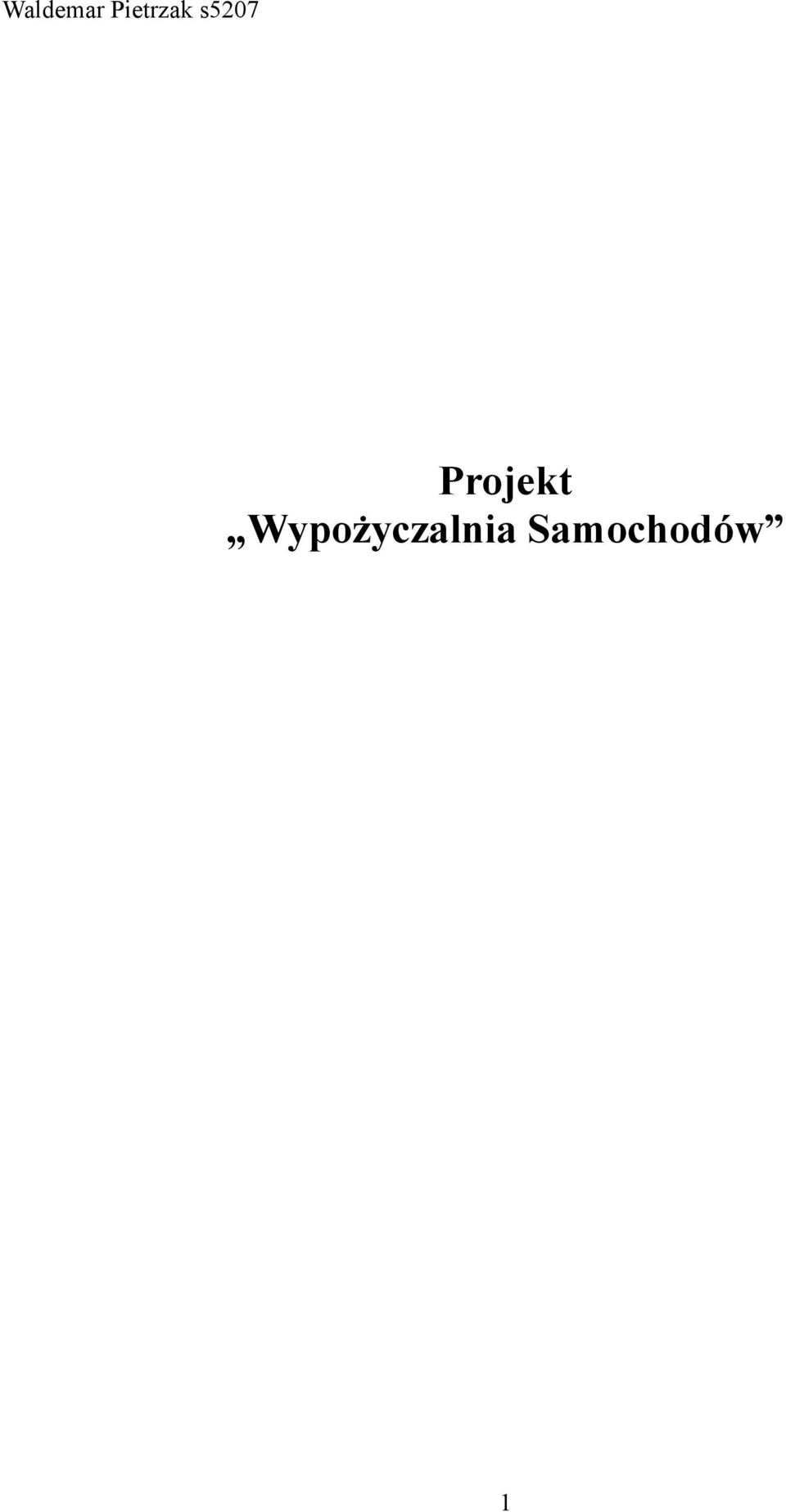 Projekt