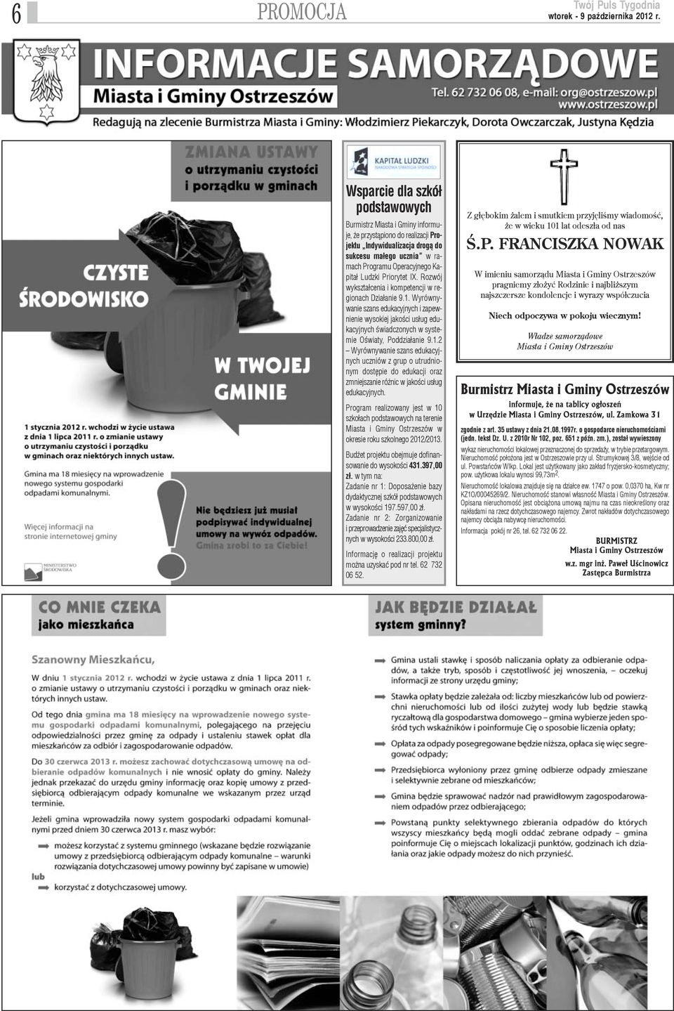 Wyrównywanie szans edukacyjnych i zapewnienie wysokiej jakoœci us³ug edukacyjnych œwiadczonych w systemie Oœwiaty, Poddzia³anie 9.1.