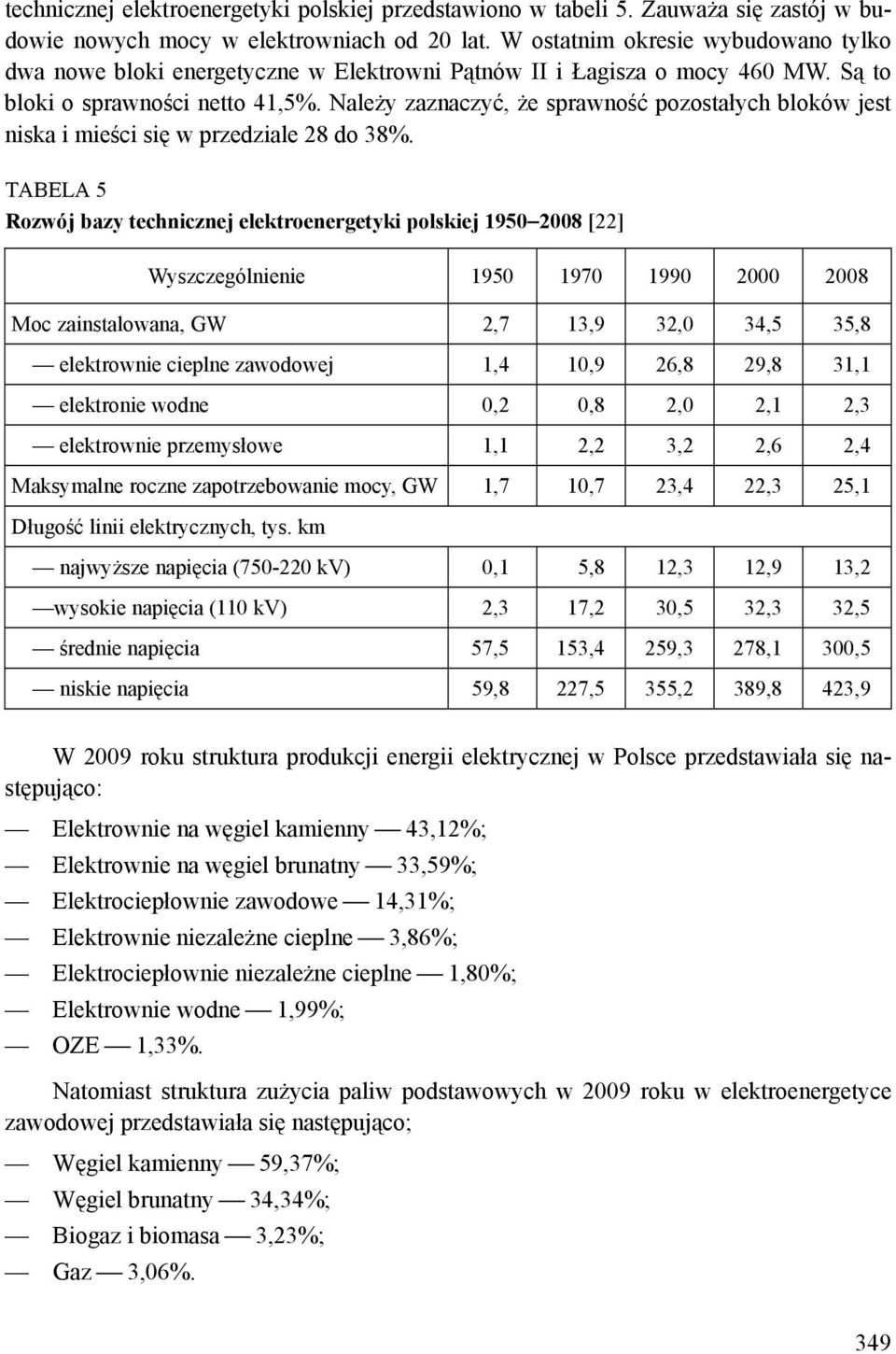 Należy zaznaczyć, że sprawność pozostałych bloków jest niska i mieści się w przedziale 28 do 38%.
