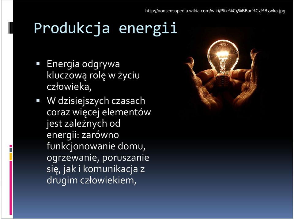 jpg Energia odgrywa kluczową rolę w życiu człowieka, W dzisiejszych