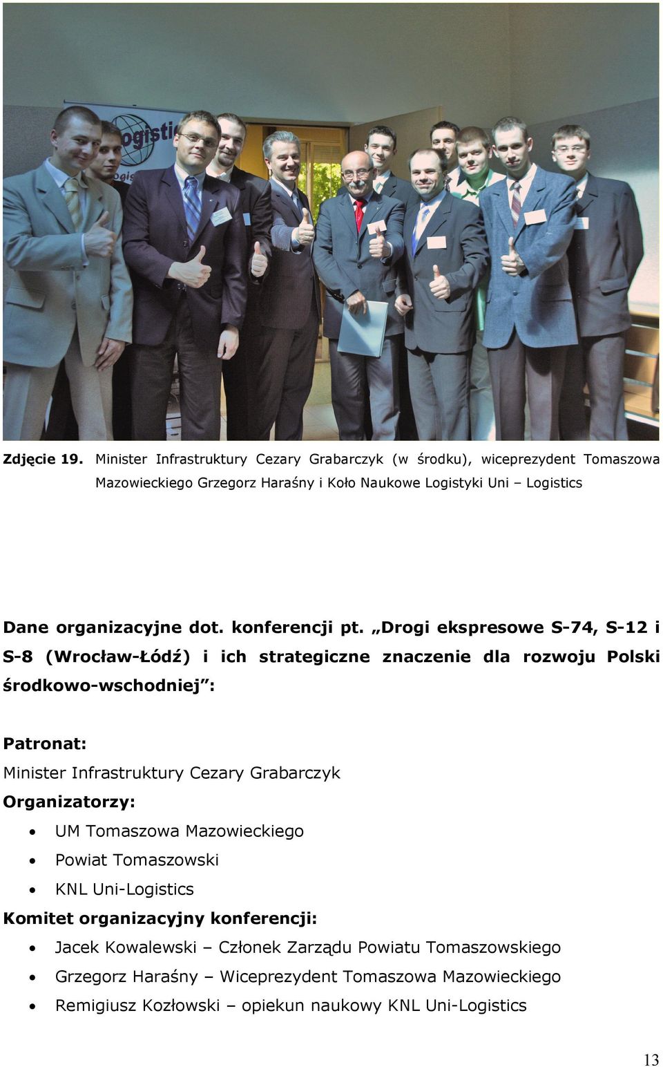 organizacyjne dot. konferencji pt.