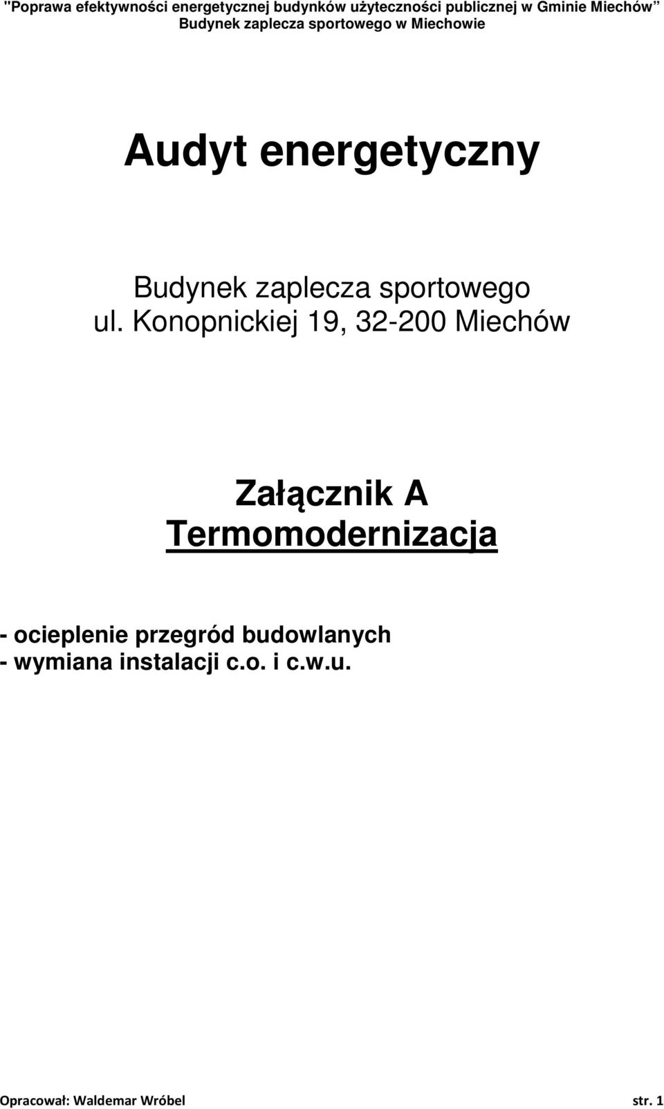 sportowego ul.