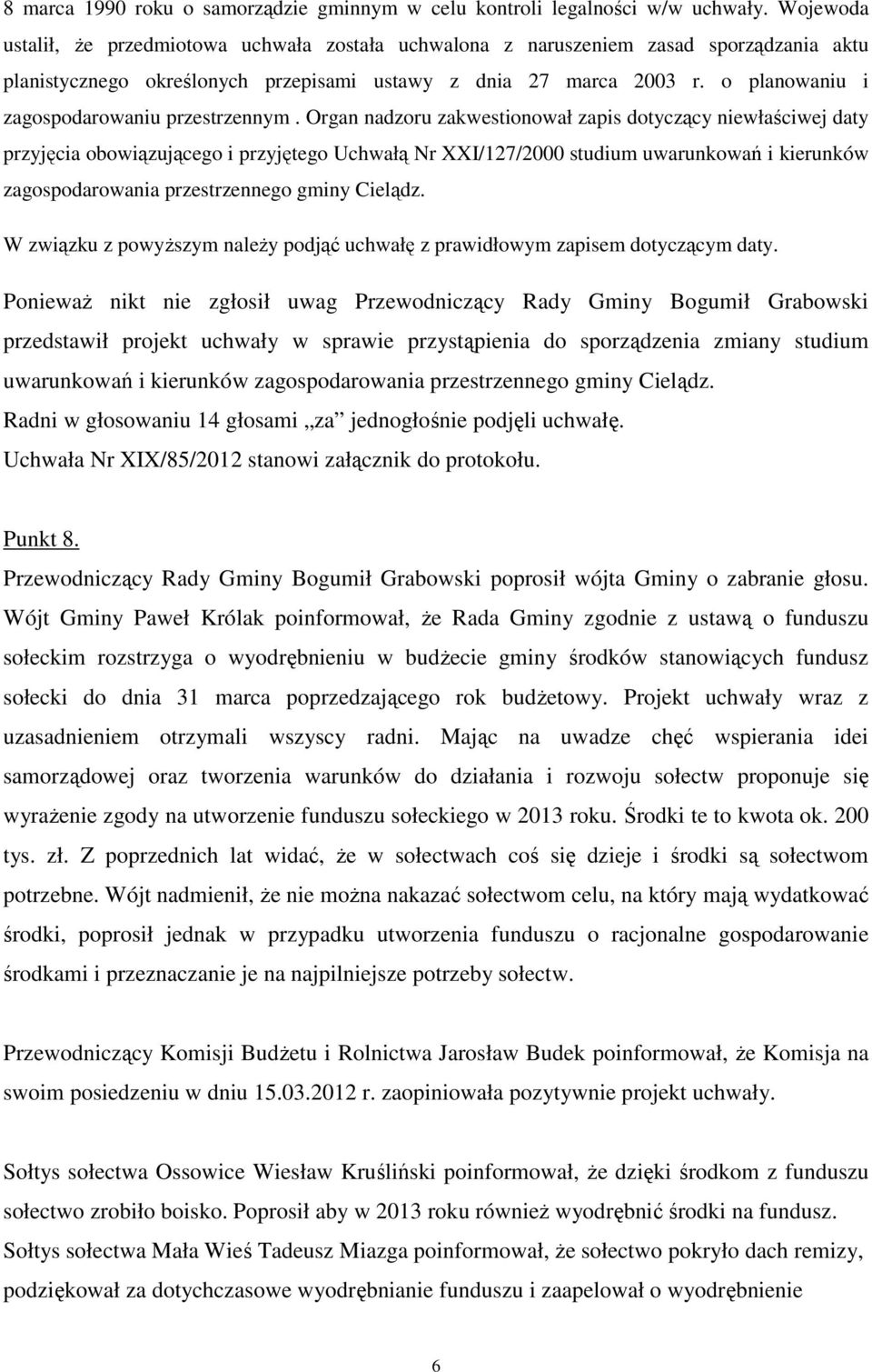 o planowaniu i zagospodarowaniu przestrzennym.