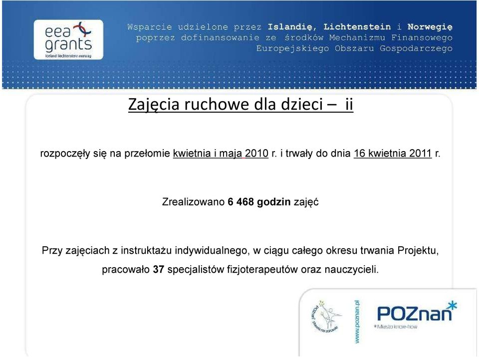 Zrealizowano 6 468 godzin zajęć Przy zajęciach z instruktażu
