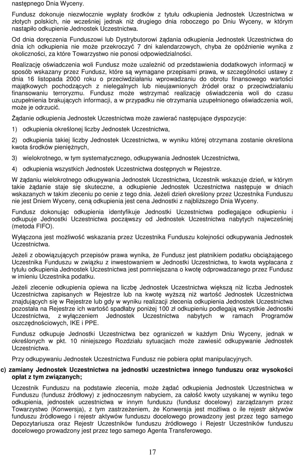 Jednostek Uczestnictwa.