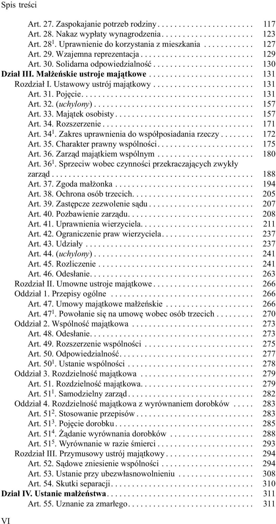 Ustawowy ustrój majątkowy........................ 131 Art. 31. Pojęcie......................................... 131 Art. 32. (uchylony)...................................... 157 Art. 33.