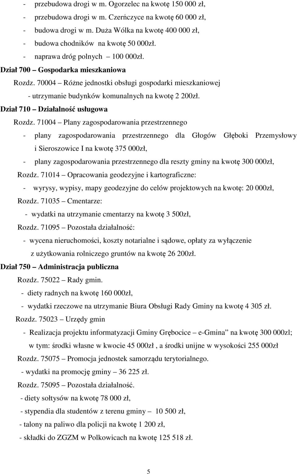 Dział 710 Działalność usługowa Rozdz.