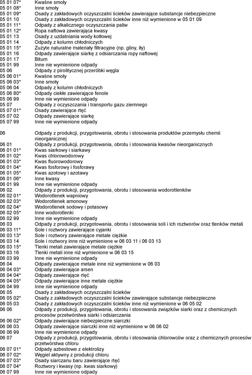 materiały filtracyjne (np.