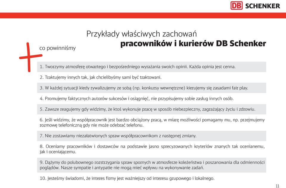 Promujemy faktycznych autorów sukcesów i osiągnięć, nie przypisujemy sobie zasług innych osób. 5.