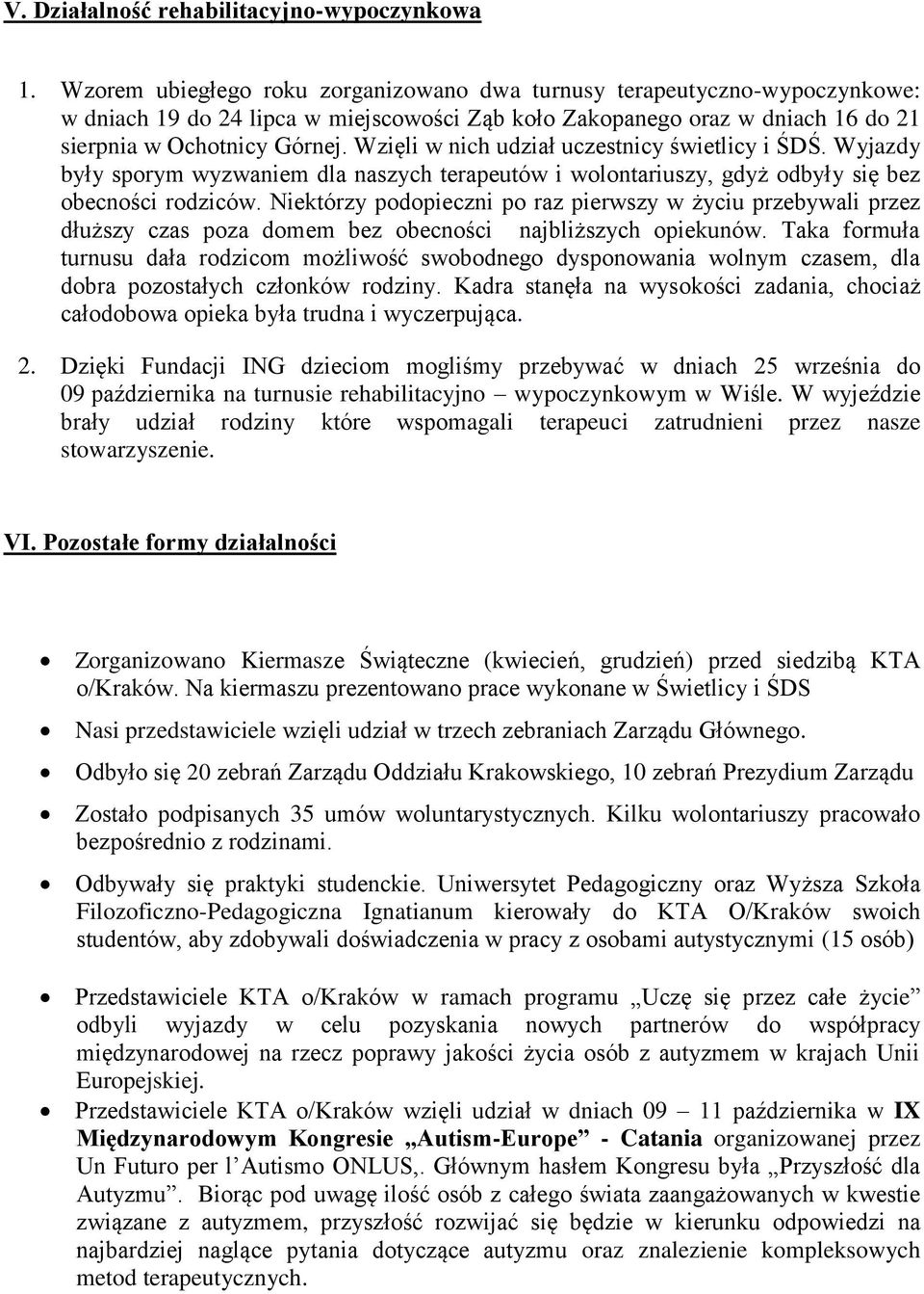 Wzięli w nich udział uczestnicy świetlicy i ŚDŚ. Wyjazdy były sporym wyzwaniem dla naszych terapeutów i wolontariuszy, gdyż odbyły się bez obecności rodziców.