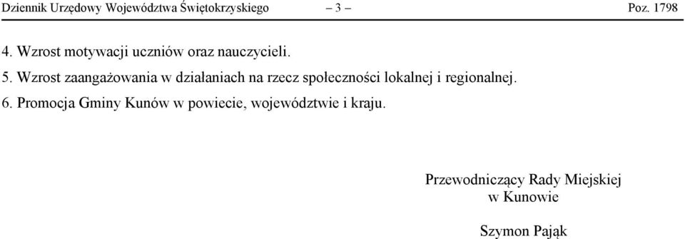 Wzrost zaangażowania w działaniach na rzecz społeczności lokalnej i