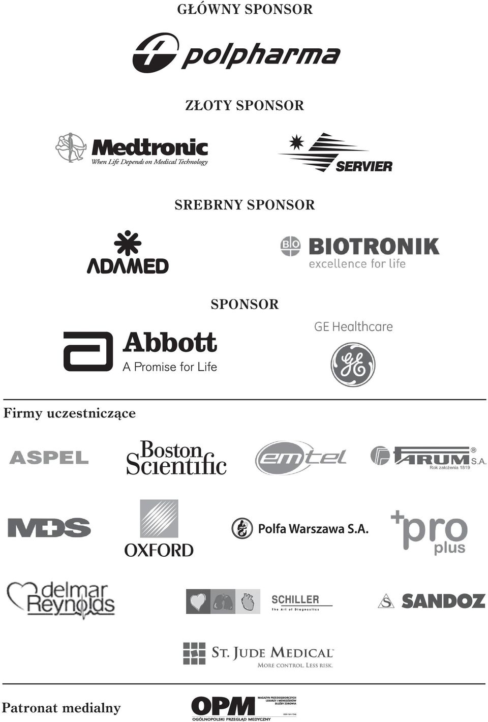 A GŁÓWNY SPONSOR ZŁOTY SPONSOR