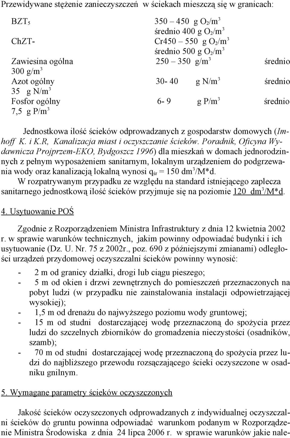 R, Kanalizacja miast i oczyszczanie ścieków.