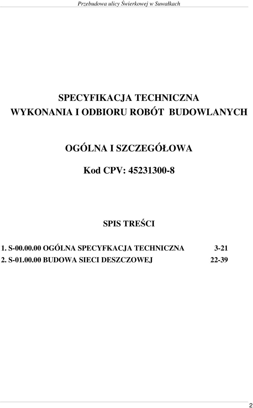 SPIS TREŚCI 1. S-00.