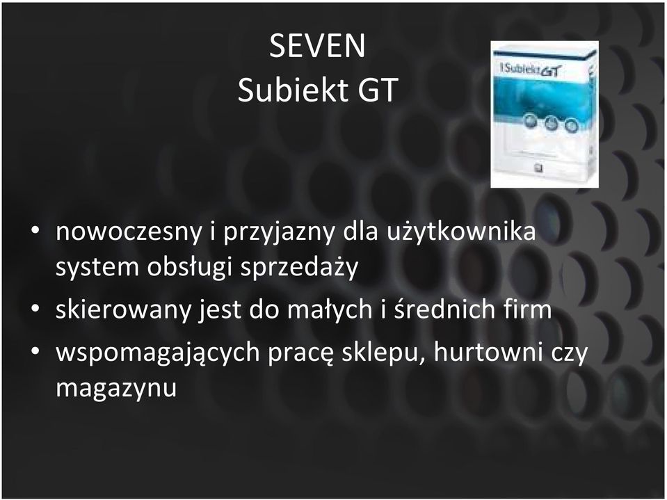 skierowany jest do małych i średnich firm