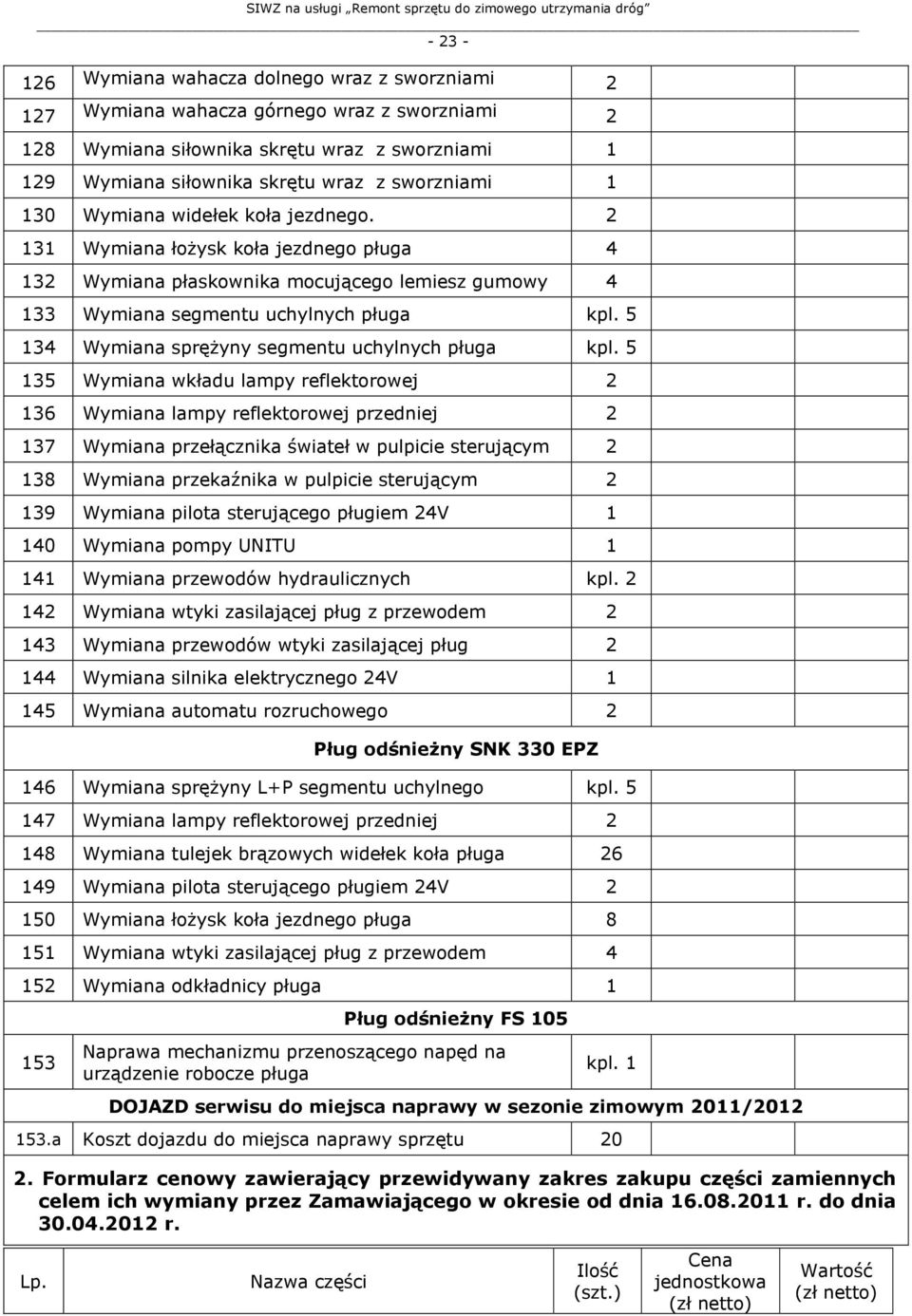 5 34 Wymiana sprężyny segmentu uchylnych pługa kpl.